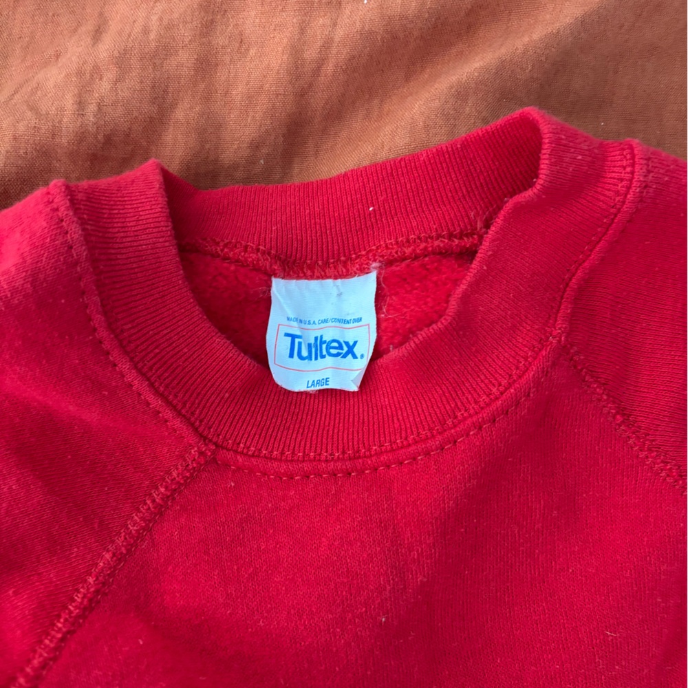 Tultex Bright Red Crewneck Sweatshirt